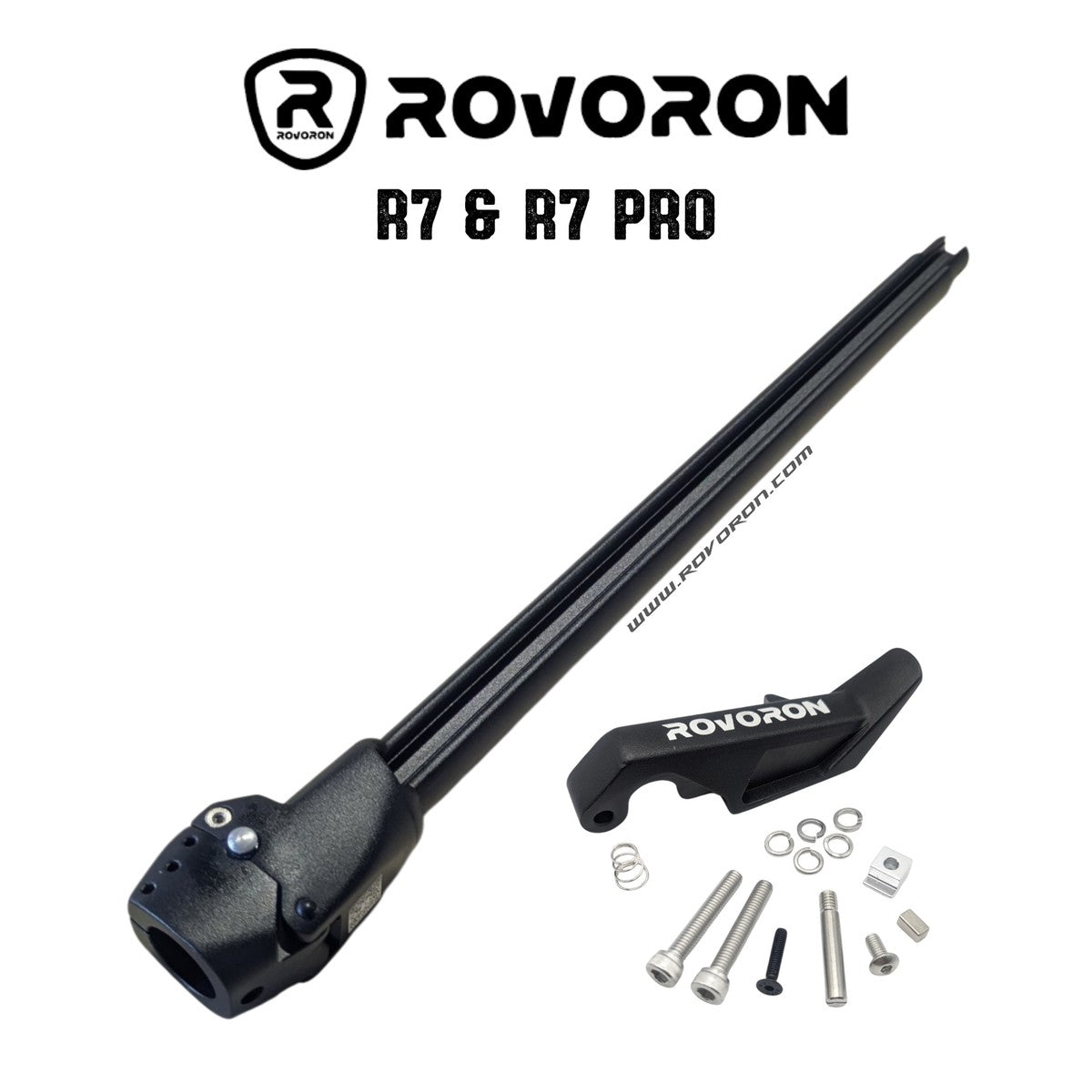 Colonne de direction + partie basse système de pliage V2 renforcée – Rovoron R7, R7 Pro