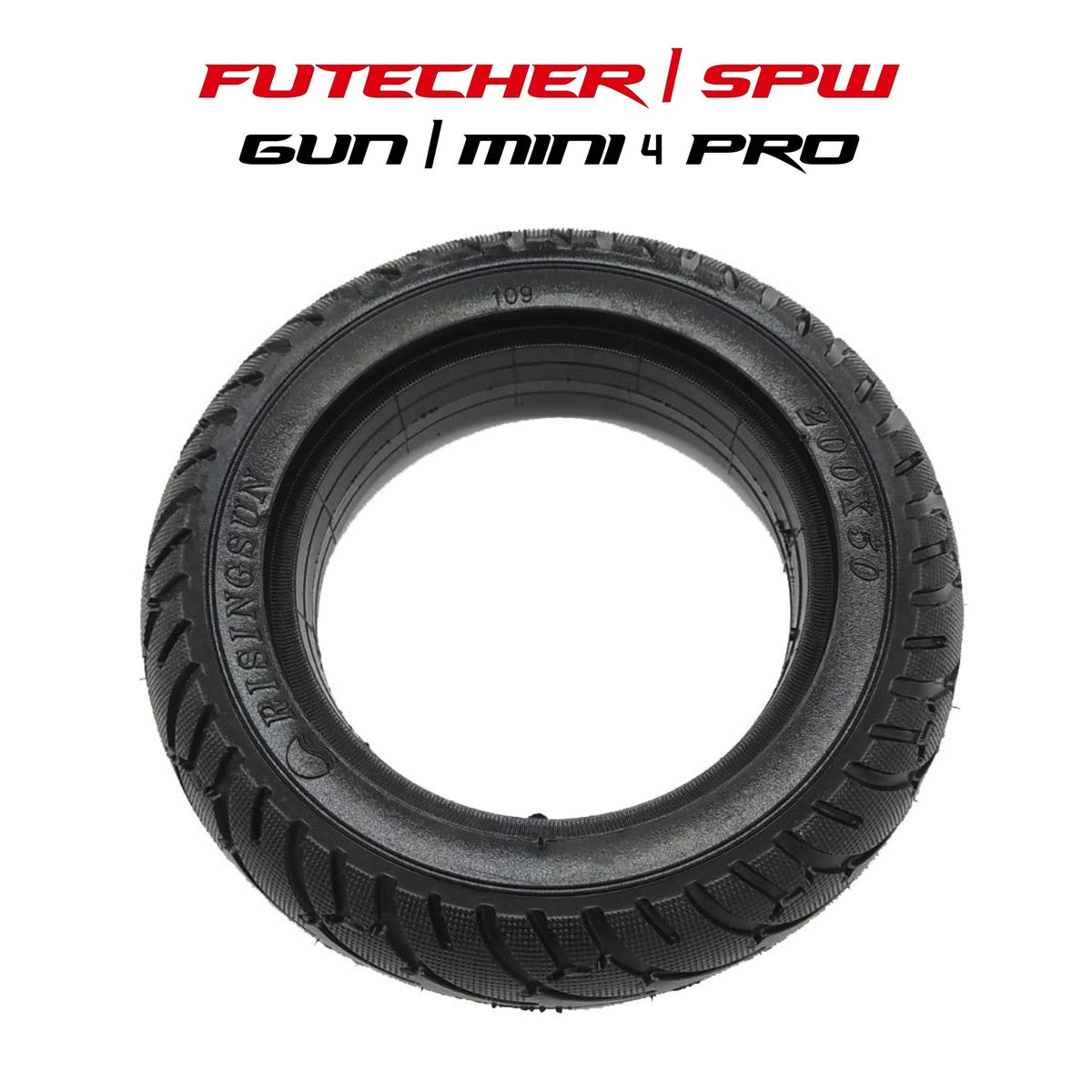 Pneu plein arrière 8" – Speedway Mini 4 Pro, Mini Pro Lite & compatibles