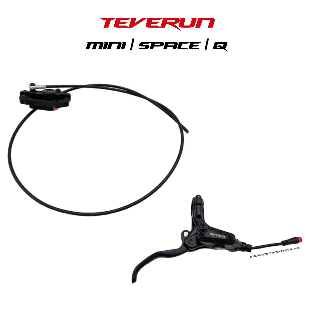 Kit complet de frein hydraulique avant – Teverun Fighter Mini, Space & compatibles
