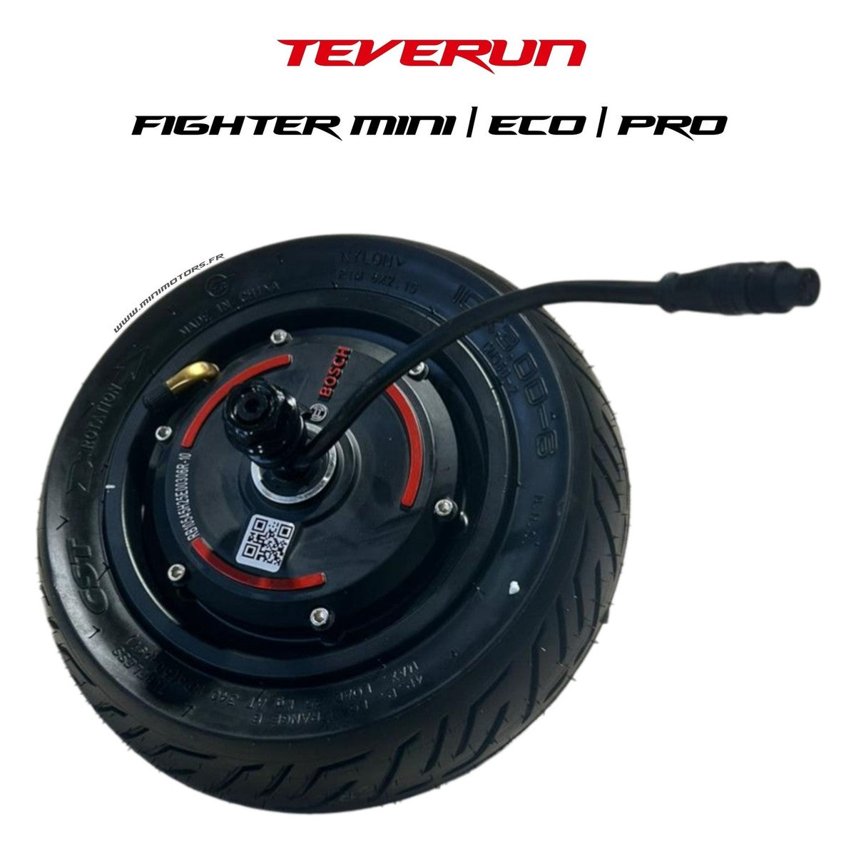 Moteur arrière Bosch avec pneu – Teverun Fighter Mini, Eco & compatibles