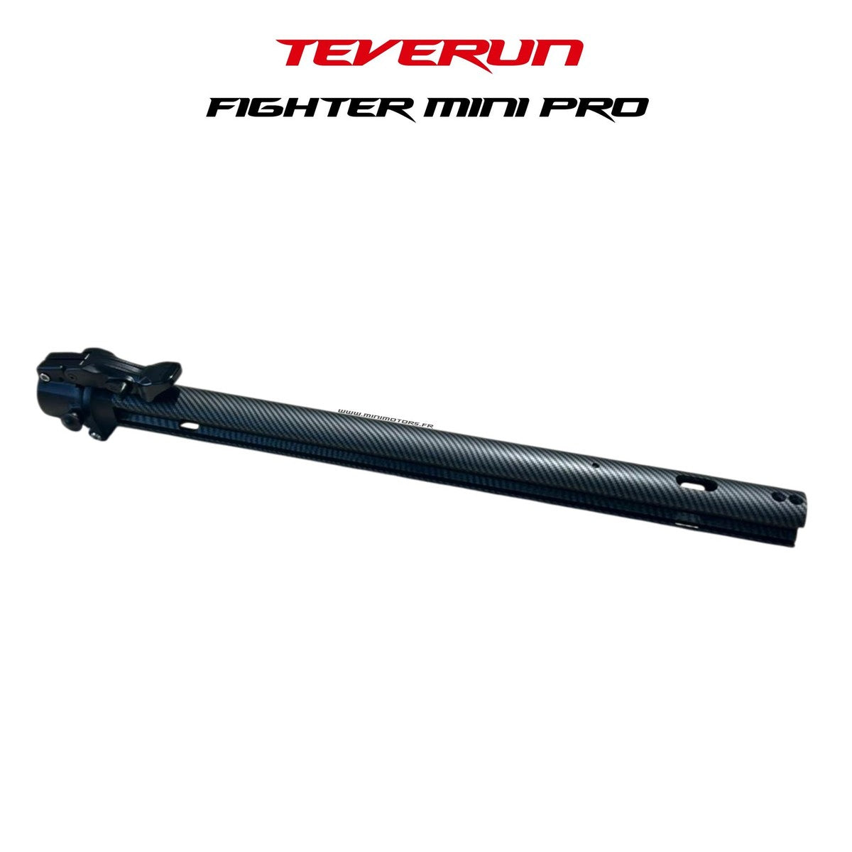 Colonne de direction avec pliage effet carbone – Teverun Fighter Mini